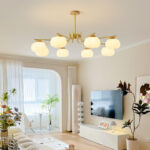 Plastic Cotton Balls Chandelier - Image 2