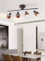 Wooden Adjustable Spot Ceiling Lamp - Image 16