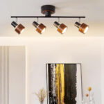 Wooden Adjustable Spot Ceiling Lamp - Image 2