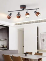 Wooden Adjustable Spot Ceiling Lamp - Image 19