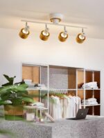 Wooden Adjustable Spot Ceiling Lamp - Image 4