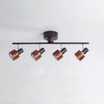 Wooden Adjustable Spot Ceiling Lamp - Image 12