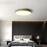 Zara Circular Wood Ceiling Lamp - Image 4