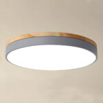 Zara Circular Wood Ceiling Lamp - Image 14