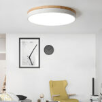 Zara Circular Wood Ceiling Lamp - Image 3