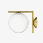 Blown Glass Opal Glass Wall Lamp - Image 6